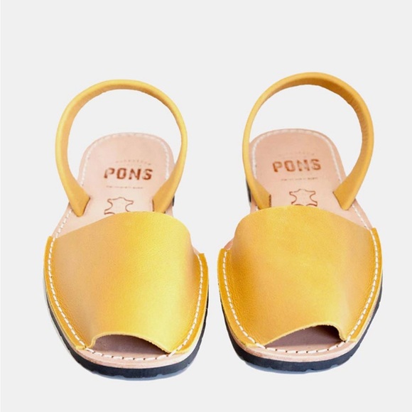 NWT Saffron yellow leather Pons Avarcas - Picture 4 of 9